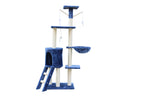 YES4PETS 138cm Cat Scratching Post Tree Post House Tower with Ladder-Blue V278-CT138-BLUE