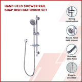 Hand Held Shower Rail Soap Dish Bathroom Set V63-826341