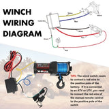 X-BULL Electric Winch 12V 3000LBS Synthetic Rope ATV UTV Boat Trailer With 2 X Wireless remote V211-AUEB-AXEW002BS