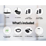 UL-tech Wireless CCTV Security System 8CH NVR 3MP 6 Bullet Cameras CCTV-WF-CLA-8C-6B