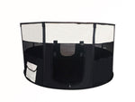 YES4PETS Large Round Portable Soft Playpen Dog Cat Rabbit Puppy Playpen-Black V278-SP11558_BLACK