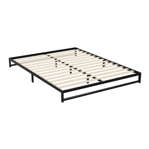 Artiss Bed Frame Queen Size Metal BERU MBED-C-BERU-Q-BK-AB