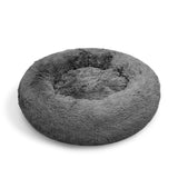 Pawfriends Dog Pet Cat Calming Bed Warm Plush Round Nest Comfy Sleeping Bed Dark Grey 100cm V360-PTDB0000-DG-XL