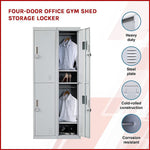 Four-Door Office Gym Shed Storage Locker V63-834601