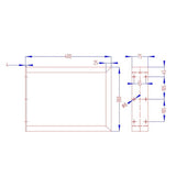 Artiss Metal Table Legs DIY Rectangular 40X30CM Set of 2 TAB-LEG-BOX-4030-BKX2