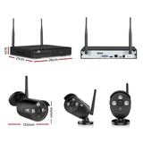 UL-tech Wireless CCTV Security System 8CH NVR 3MP 6 Bullet Cameras CCTV-WF-CLA-8C-6B