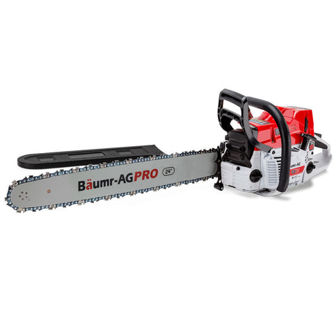 BAUMR-AG Commercial Petrol Chainsaw E-Start 24" Bar Chain Saw Top Handle Tree Pruning V219-CHNSAWBMRA8X5