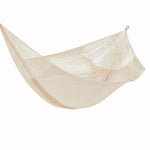 Mayan Legacy Jumbo Size Super Nylon Mexican Hammock in Cream Colour V97-SNJCREAM