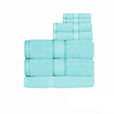 Kingtex 550gsm Cotton 7 Pce Bath Sheet Set Turquoise V442-KIT-TOWEL-7PSHEET-TURQUOISE