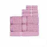 Kingtex 550gsm Cotton 7 Pce Bath Sheet Set Rose V442-KIT-TOWEL-7PSHEET-ROSE