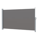 Instahut Side Awning Sun Shade Outdoor Retractable Privacy Screen 1.8X3M Grey AWN-B-SIDE-FC-180-GREY