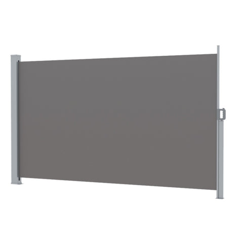 Instahut Side Awning Sun Shade Outdoor Retractable Privacy Screen 1.8X3M Grey AWN-B-SIDE-FC-180-GREY