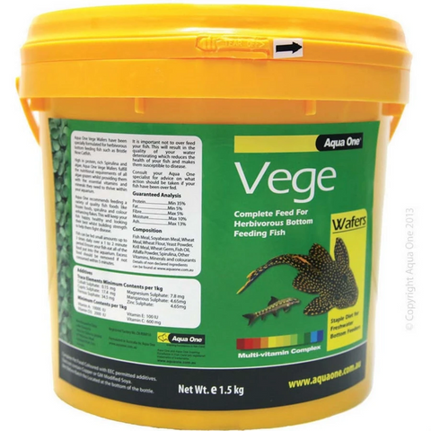Aqua One Vege Wafer Food 1.5kg V553-26053