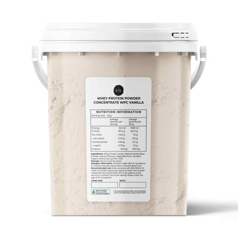 500g Whey Protein Powder Concentrate - Vanilla Shake WPC Supplement Bucket V238-SUPDZ-40163245031504