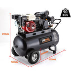 UNIMAC 8HP Air Compressor 115PSI 120L Petrol Powered Industrial Air Conditioning V219-UMACTL04A