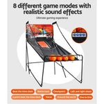 Basketball Arcade Game Electronic Scorer 8 Games Double Shoot Black GAME-BAS-210-BK