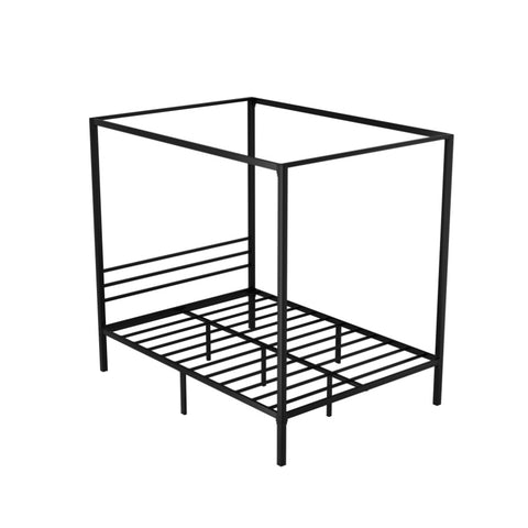 Artiss Bed Frame Double Size Metal Frame POCHY MBED-C-POCHY-D-BK-AB