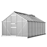 Greenfingers Greenhouse 4.2x2.5x1.95M Aluminium Polycarbonate Green House Garden Shed GH-ALU-C-422X250-AB