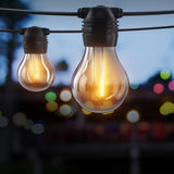 41m Solar Festoon Lights Outdoor LED String Light Chritsmas Decor Party LIGHT-B-SOLAR-A19-40-WW