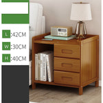 Bamboo Bedside Table Nightstand Storage Bedroom Sofa Side Stand V63-838011