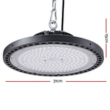 Leier LED High Bay Lights 150W UFO Industrial Workshop Warehouse Factory Lamp HBL-UFO-N210C-BK