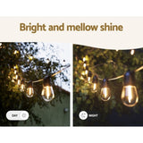 50m Festoon Lights Christmas Fairy String Lights Outdoor Party Garden Decor LIGHT-B-S14-PL-50-WW