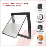 Pet Cat Dog Safe Security Flap Locking Door V63-822821
