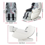 Livemor Massage Chair Electric Recliner Massager White Varitas MASCHR-PLS-WH