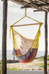 Mayan Legacy Extra Large Outdoor Cotton Mexican Hammock Chair in Confeti Colour V97-HSCHCONFETI