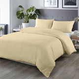 Royal Comfort Blended Bamboo Quilt Cover Sets -Dark Ivory-Double ABM-204821