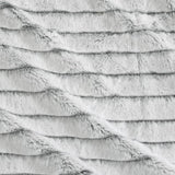Ardor Striped Faux Fur Grey Super Soft Quilt Cover Set King V442-INT-QUILTCS-STRIPEDFAUXFUR-GREY-KI