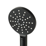 Handheld Shower Head Wall Holder 4.7'' High Pressure Adjustable 3 Modes Black SHOWER-A5-RO-BK