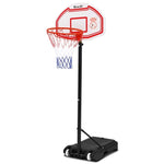 Everfit 2.1M Basketball Hoop Stand System Adjustable Portable Pro Kids White BAS-HOOP-210-L-WH