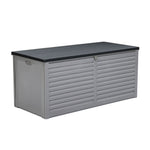 Gardeon Outdoor Storage Box 490L Container Lockable Garden Bench Tools Toy Shed Black OSB-S490-BK