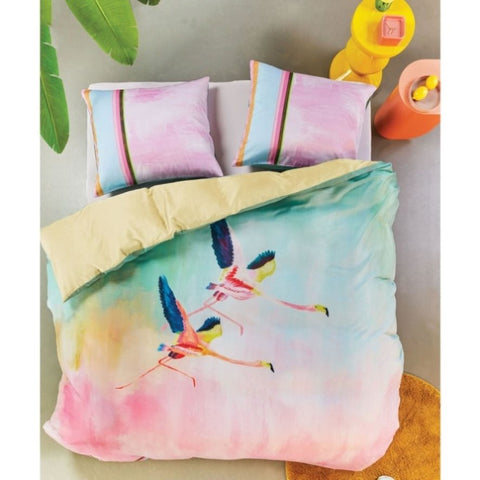 Oilily Colourful Birds Multi Cotton Sateen Quilt Cover Set Queen V442-HIN-QUILTCS-COLOURFULBIRDS-MULTI-QS