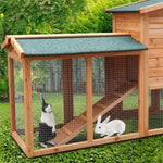 Furtastic Large Wooden Chicken Coop & Rabbit Hutch With Ramp WCC-JOY-005-LHR