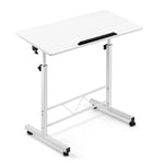 Artiss Laptop Desk Table Adjustable 80CM White LA-DESK-80T-WH