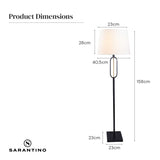 Sarantino Classic Floor Lamp with Empire Shade LMP-MLM-50792-01