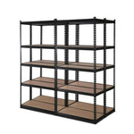 Giantz 4x1.5M Garage Shelving Warehouse Rack Pallet Racking Storage Shelve Black WR-E-7X15-BKX4