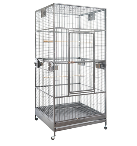 YES4PETS XXL 203cm Macaw Parrot Aviary Bird Cat Pet Cage On Wheels V278-B076