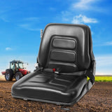 Giantz Tractor Seat Forklift Excavator Universal Backrest Truck PU Chair TS-FORKLIFT-B163-BK