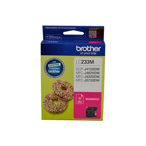 Brother LC233MS Magenta Ink Cartridge - DCP-J4120DW/MFC-J4620DW/J5320DW/J5720DW - up to 550 pages V177-D-B233M