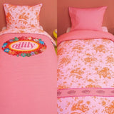 Oilily Prom Flowers Pink Cotton Quilt Cover Set Single V442-HIN-QUILTCS-PROMFLOWERS-PINK-SB