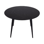 Marble Mania Round Table V264-DNT-405-BLK