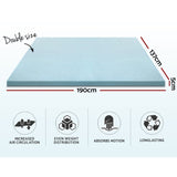 Giselle Bedding Memory Foam Mattress Topper Cool Gel 5cm Double MATTRESS-TOP-C-GEL-5-D