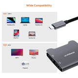 mbeat Tough Link USB-C to Dual 4K HDMI Adapter - Space Grey V186-MB-XAD-CDHD