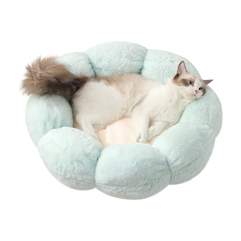 LIFEBEA Anti Skid Cute Cat Bed for Cats and Small Dogs-Light Green-L V522-LIGHT GREEN-L