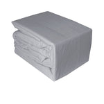 Ramesses Egyptian Cotton Flannel Sheet Set Silver Single V442-KIT-SHEETS-EGYPTIANFLANNEL-SILVER-SB