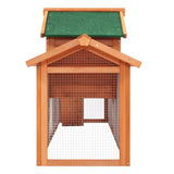 i.Pet Chicken Coop Rabbit Hutch 220cm x 44cm x 84cm Large Run Wooden Outdoor Bunny Cage House PET-GT-RH1500D-220