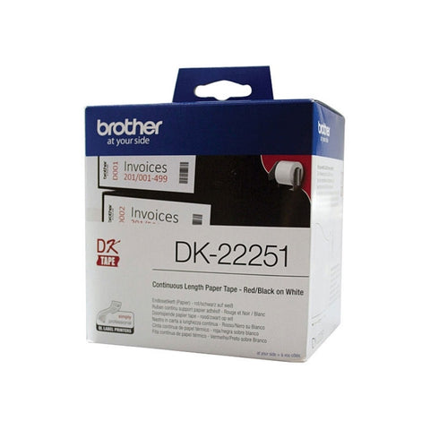 Brother DK-22251 Consumer Paper Roll - PAPER ROLL 62MM X 15.24M V177-D-BDK22251